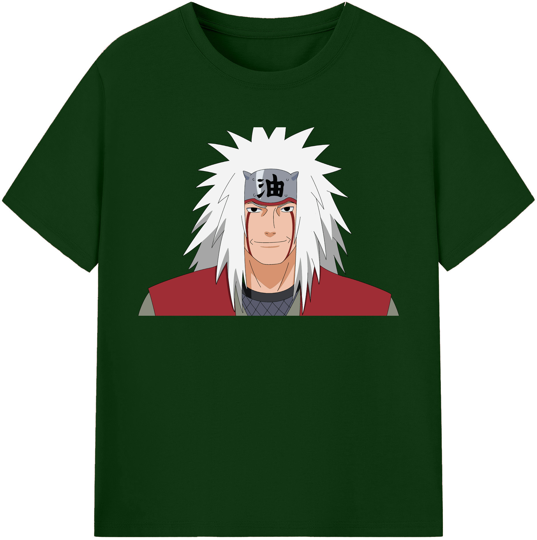 （画像用） NARUTO -ナルト- 自来也（じらいや） Jiraiya 綿100％半袖Tシャツ（フロントプリント）
